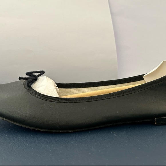 Repetto Black Ballet Flats with Bow - Picture 4 of 8